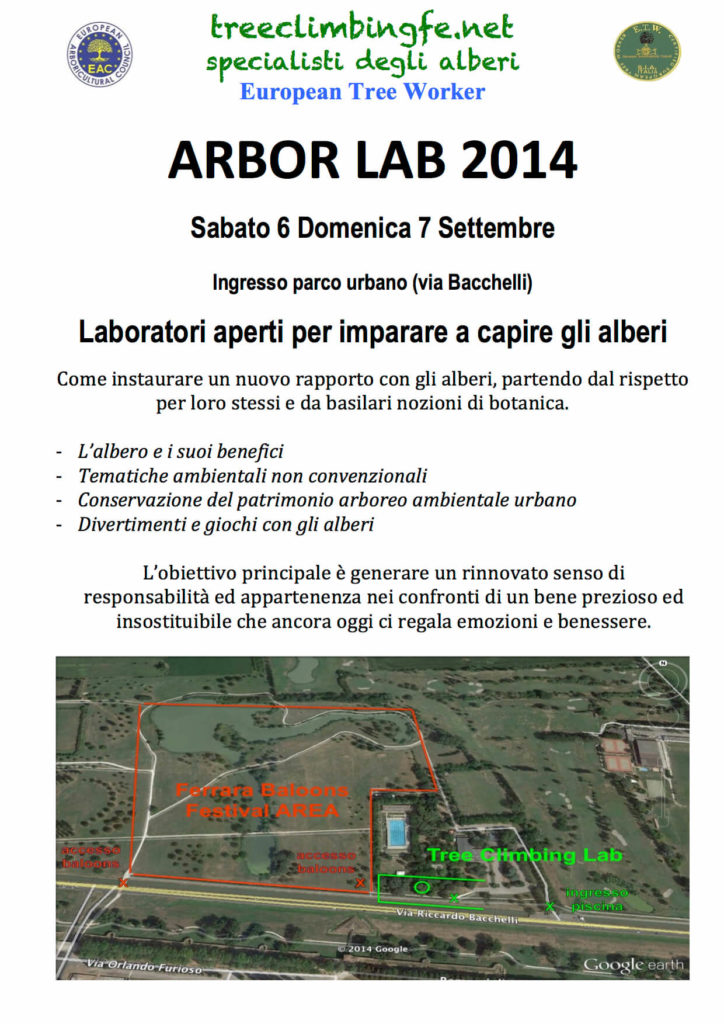 Tree Climbing Ferrara - Arboricoltura Perelli: Arbor Lab 2014